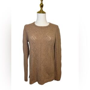 Garnet Hill Cashmere Women’s Beige Sweater SZ L